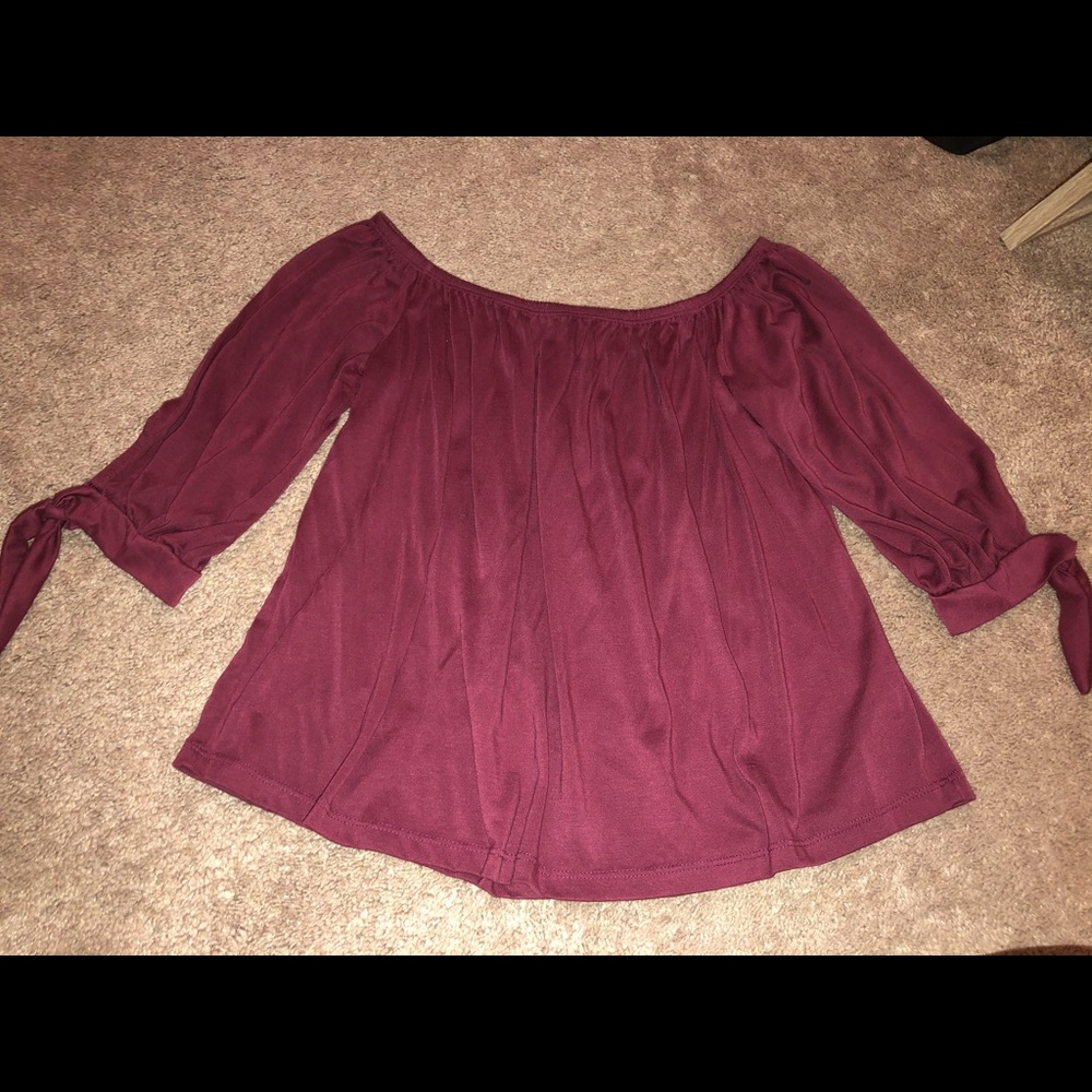 Off the shoulder shirt